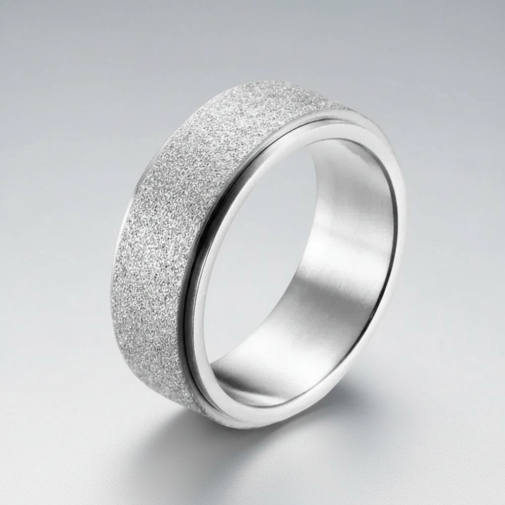 Titanium Steel Anxiety Spinner Ring