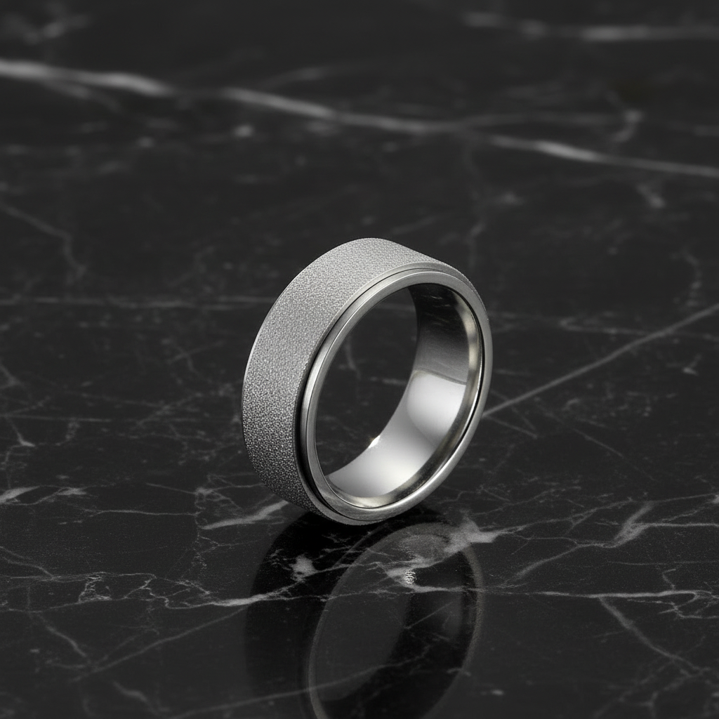 Titanium Steel Anxiety Spinner Ring