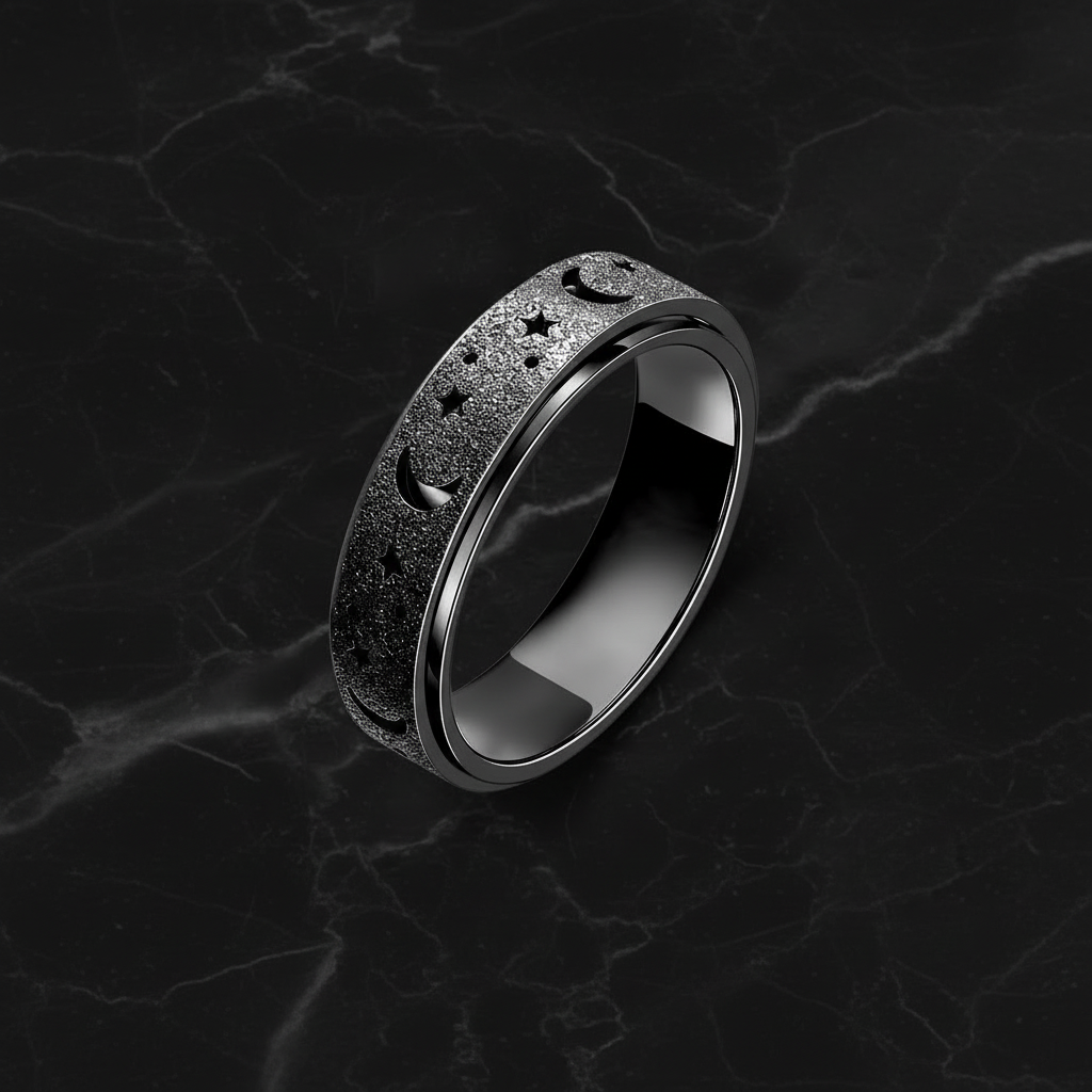 PeaceFlow Anxiety Fidget Ring – Spin Away Stress