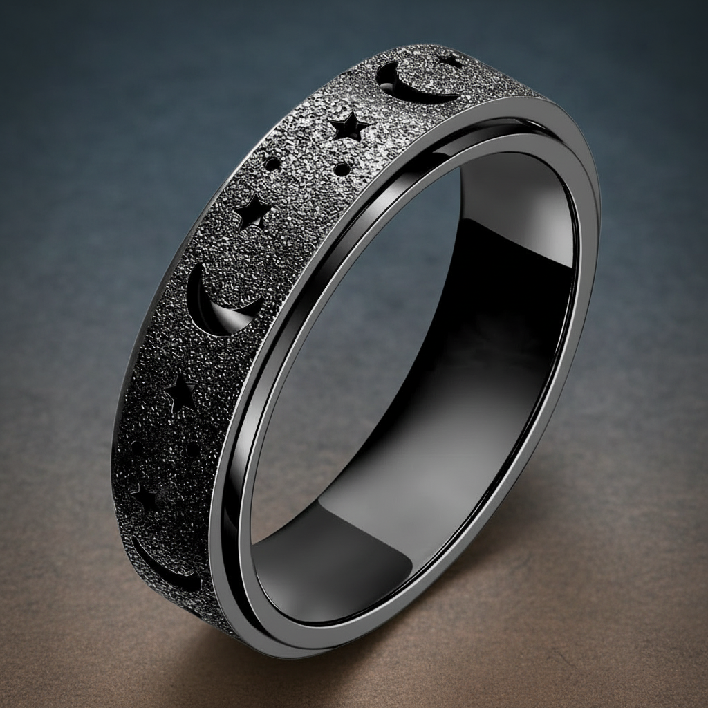 PeaceFlow Anxiety Fidget Ring – Spin Away Stress