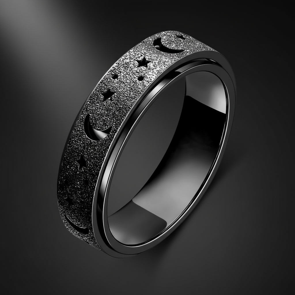 PeaceFlow Anxiety Fidget Ring – Spin Away Stress